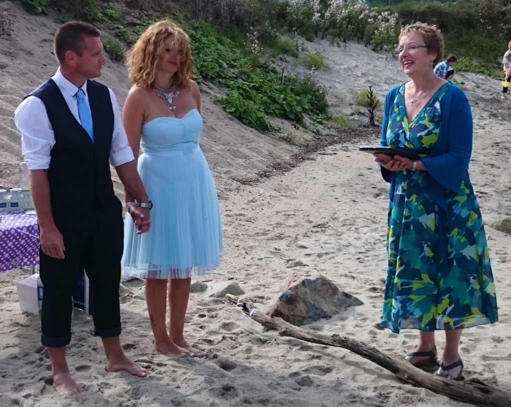 Lisa and Mark's Beach Ceremony